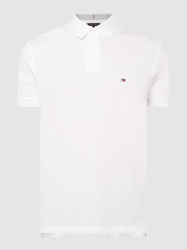 Tommy Hilfiger Regular Fit Pique Polo Shirt - White