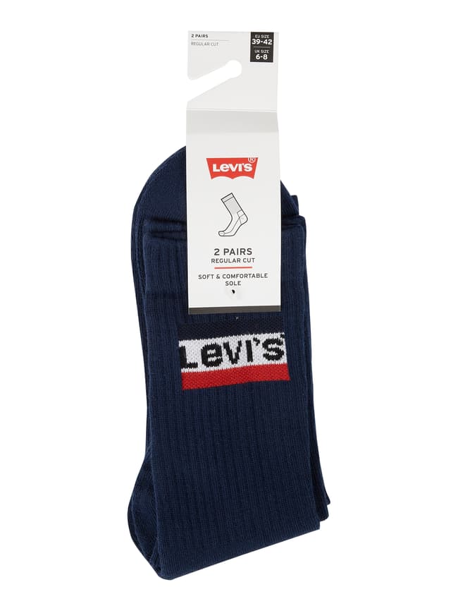 Elastic filled socks, pack of 2 Levi's, blue