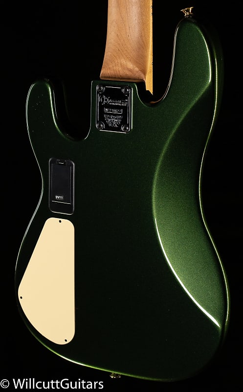 جيتار باس Charvel Pro-Mod San Dimas Bass JJ V Caramelized Lambo Green Metallic Bass Guitar - MC210627-9.25 lbs