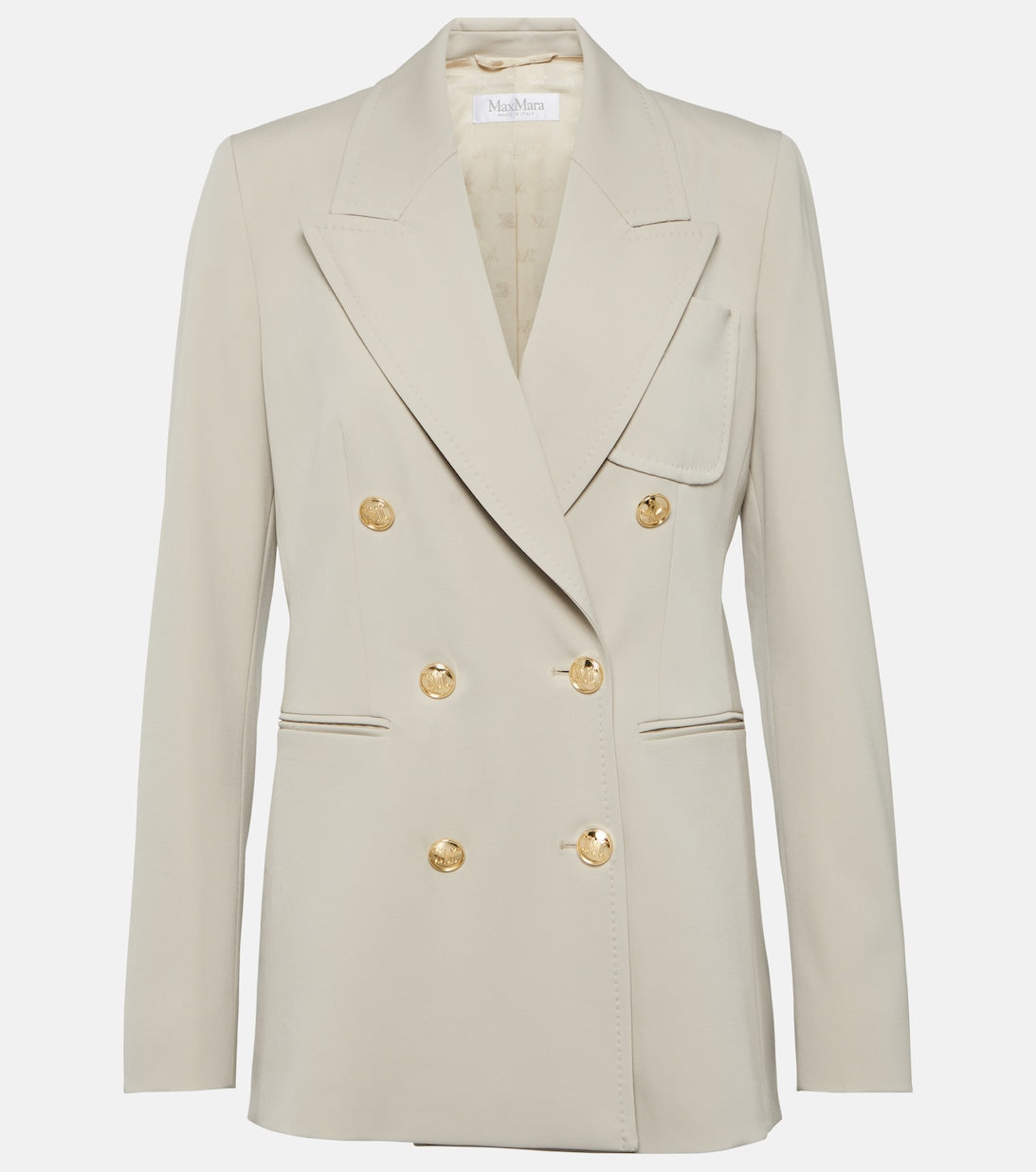 Reale blazer in wool gabardine MAX MARA, beige