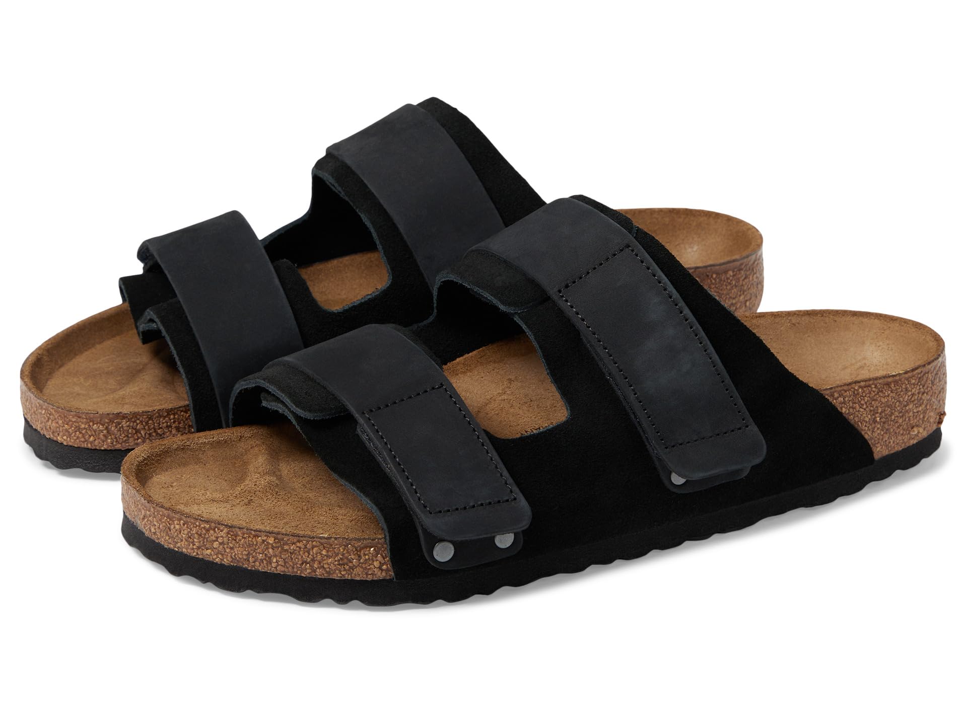 Birkenstock Uji Sandals - Nubuck/Suede (Unisex), black