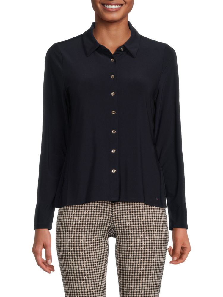 Tommy Hilfiger Button Shirt, Midnight