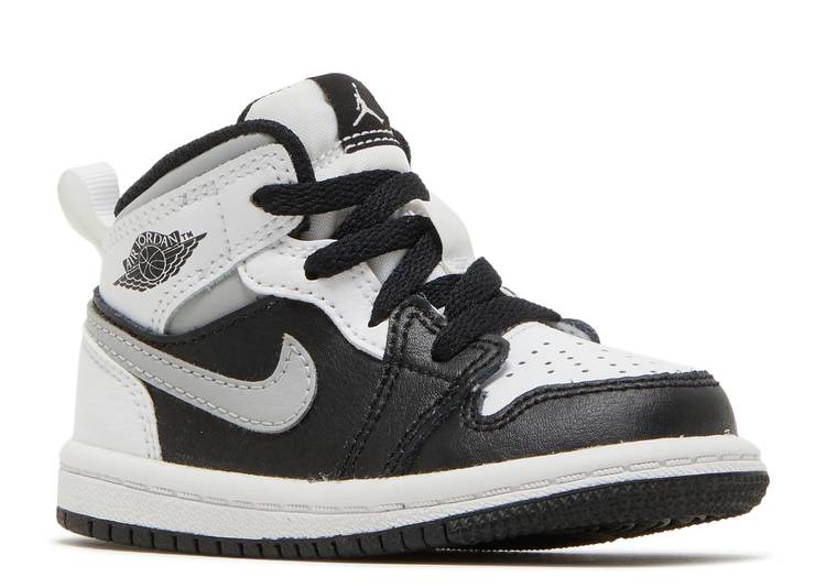 حذاء رياضي AIR JORDAN 1 MID TD 'WHITE SHADOW'، أسود