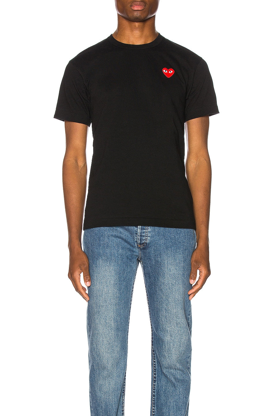 T-shirt Comme des Garçons Red Heart, black