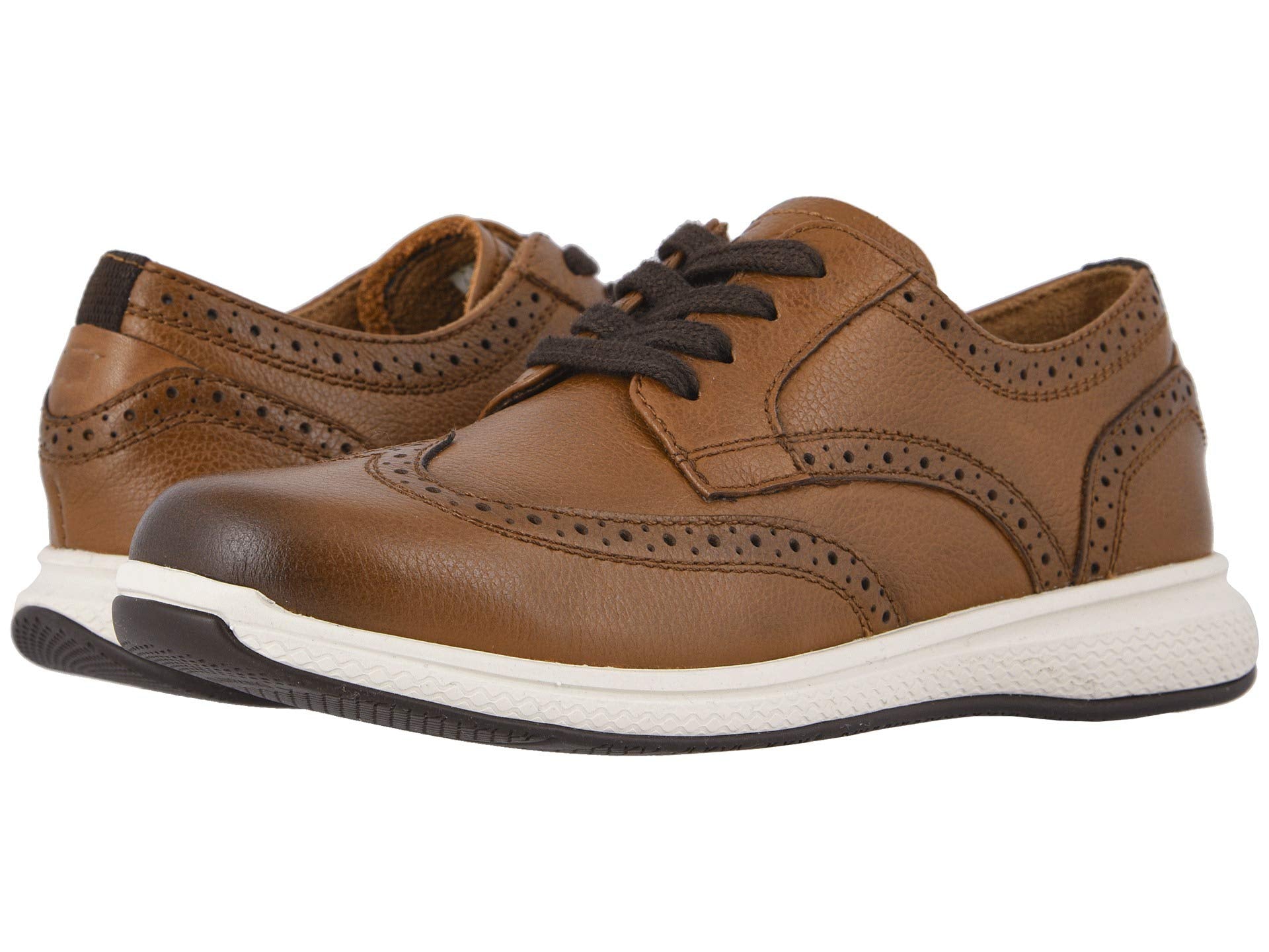 حذاء Oxfords Florsheim Kids Great Lakes Wing Tip Ox Jr. (للأطفال الصغار/الأطفال الصغار/الأطفال الكبار)