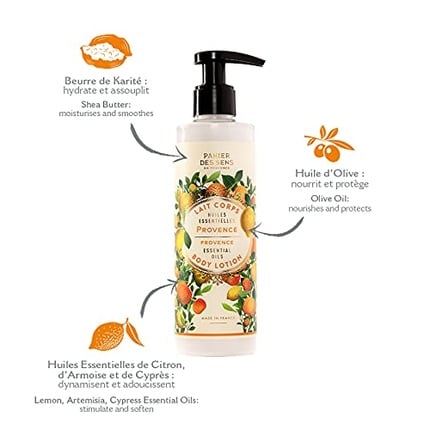 Body lotion “Provence” for dry skin 250 ml with shea butter and olive oil - 97% natural ingredients , Panier Des Sens