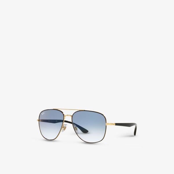 RB3683 Ray-Ban metal aviator sunglasses, black