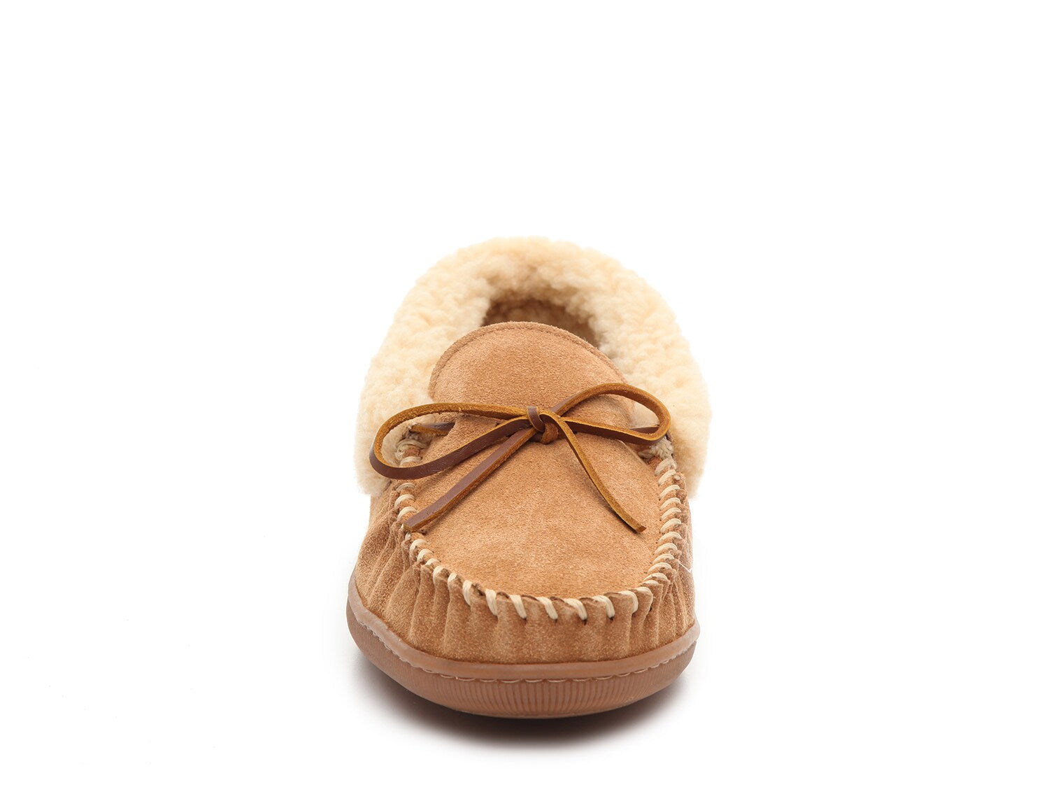 Allen Minnetonka moccasins, light brown