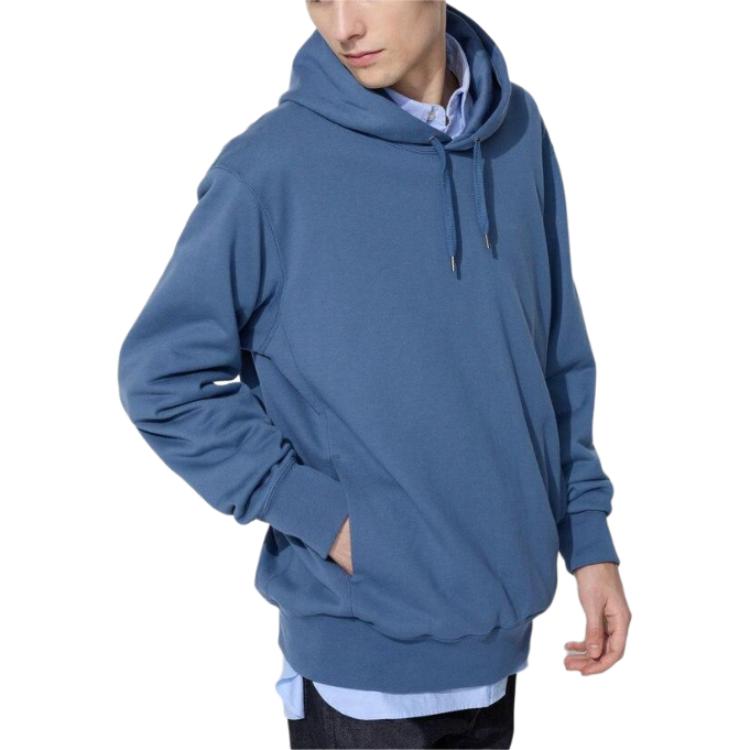 Men's sweatshirt blue Uniqlo, blue