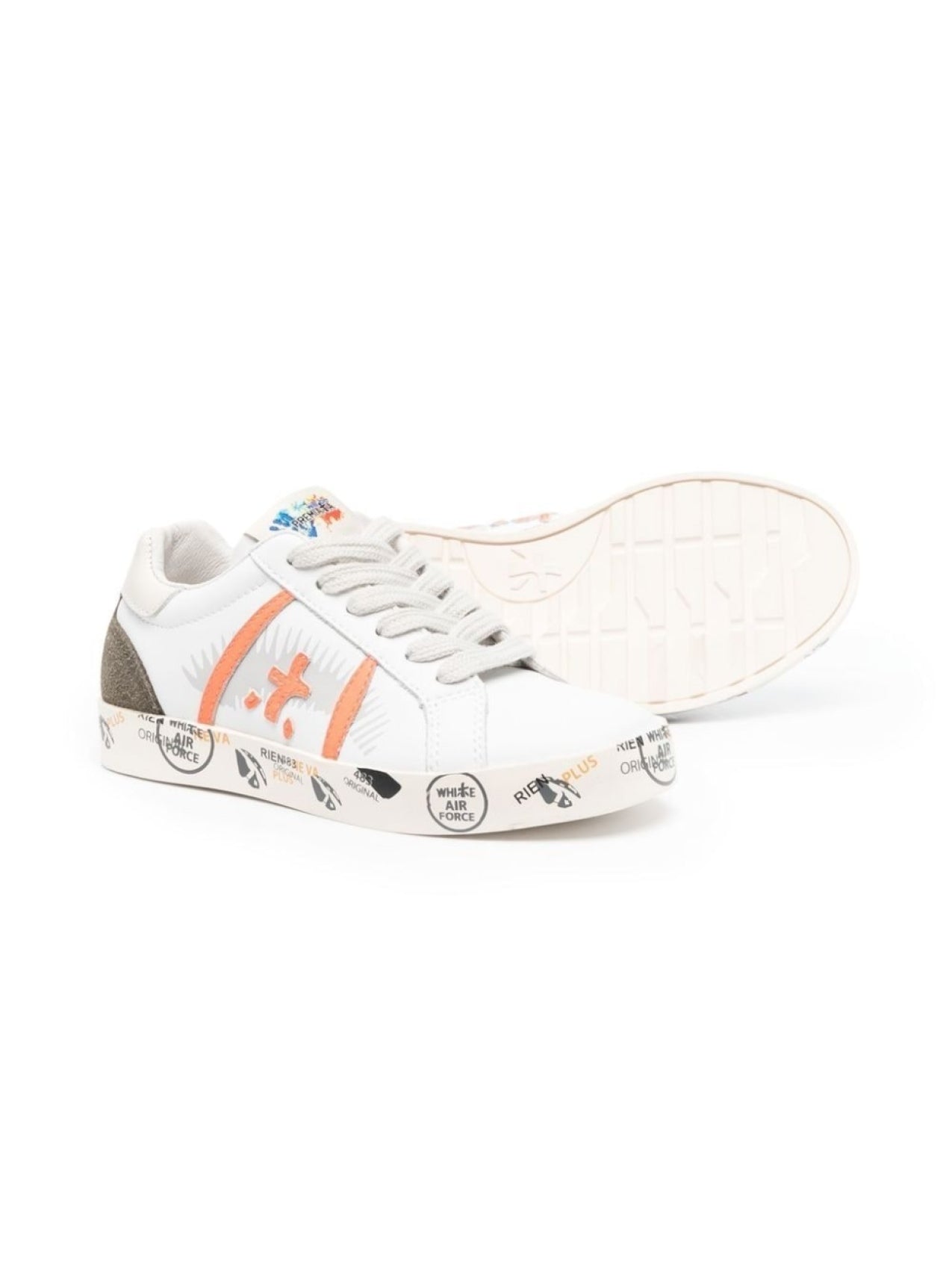 Premiata Andy Lace-Up Sneakers, White